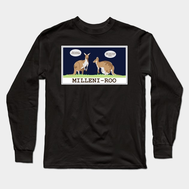 Milleni-roo Long Sleeve T-Shirt by Tees4Elliott